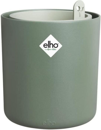 246484 - ELHO Bouncy Basil 16 - Mbjellëse Vetë-Rriteni - Ø 16.5 x L 21.0 cm - Jeshile/Gjethejeshile