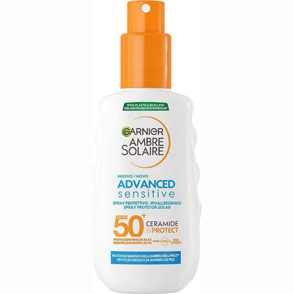 312003 - GARNIER Ambre Solaire Advanced Sensitive Adult Ceramide Protect Sunscreen Spray SPF50+, 150 ml