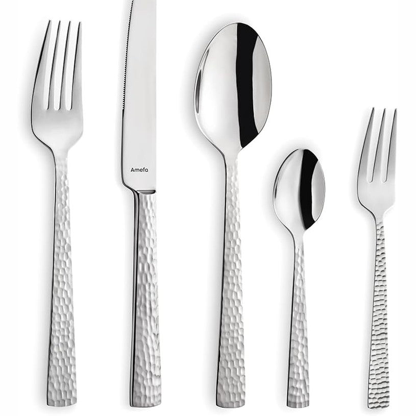 245227 - AMEFA FELICITY Set Takëmesh me 30 Pjesë, i Zi PVD, Takëm prej Çeliku Inox