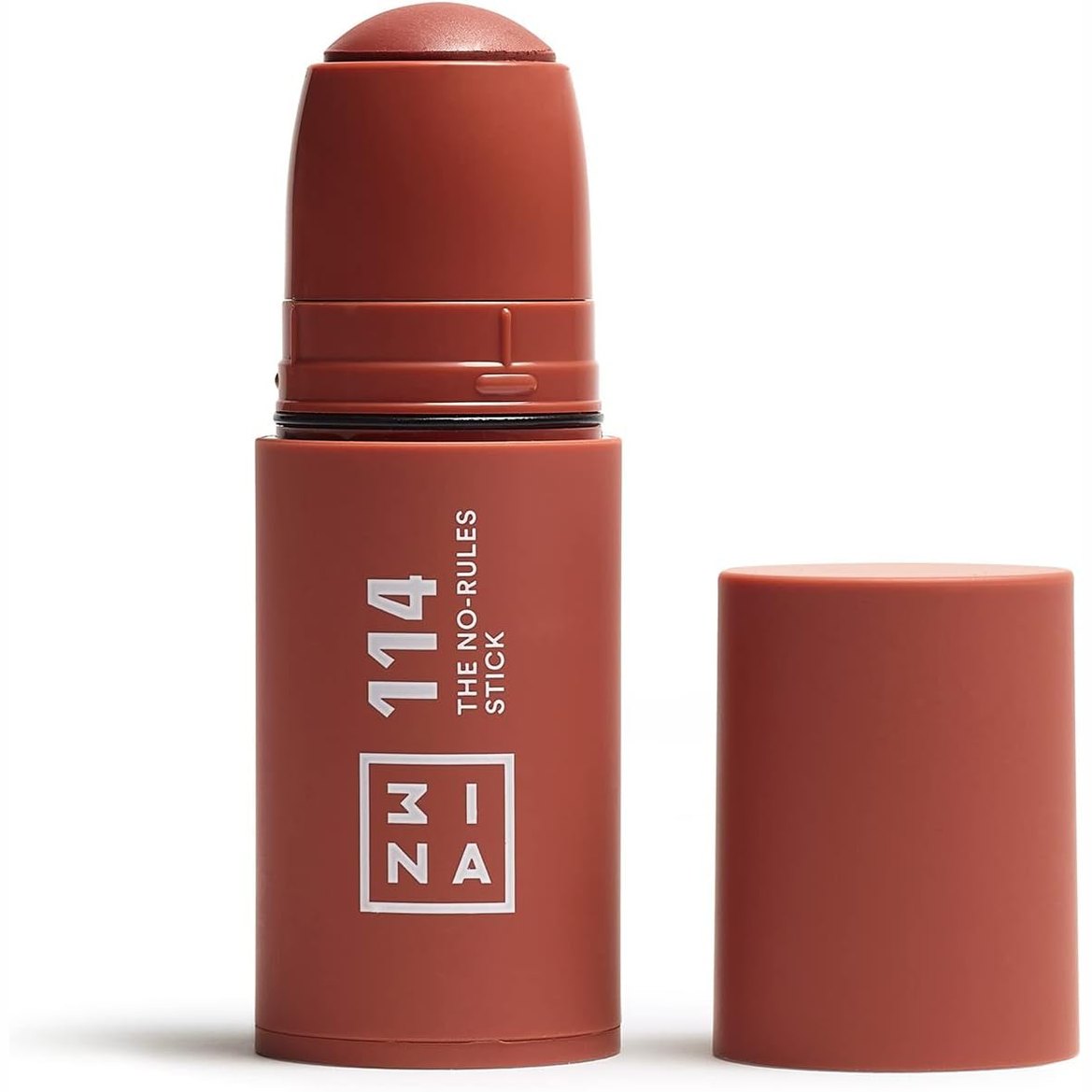 307819 - 3INA MAKEUP - The No-Rules Stick 114 - Stik në ngjyrë kafe të çelët për sytë, buzët dhe faqet, me acid hialuronik - Produkt kremoz për një pamje natyrale dhe shkëlqyese - Vegan Free