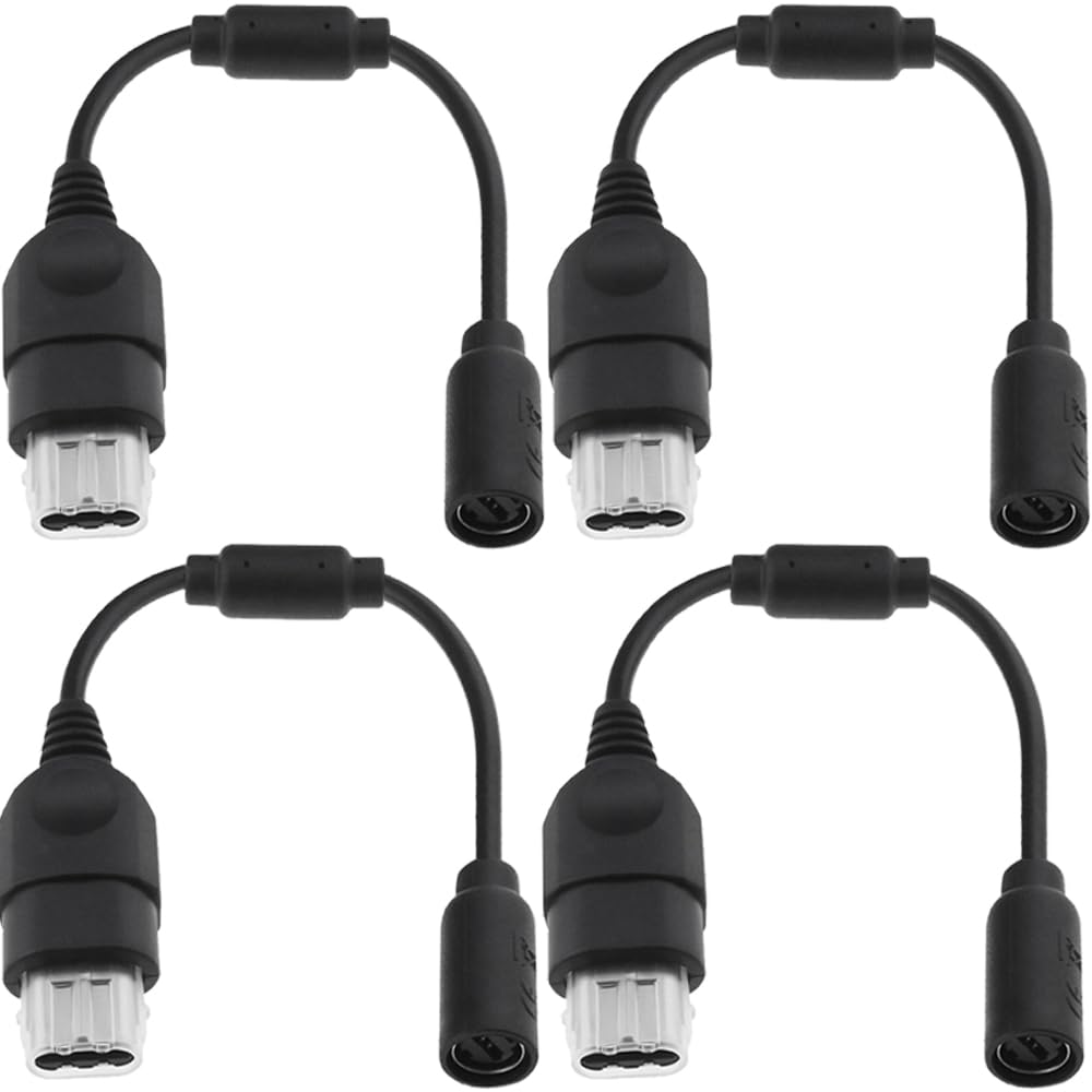 289052 - HAAMNING7 Përshtatës kabllosh shkëputës për kontrolluesit Xbox, Pako me 4, 25 cm