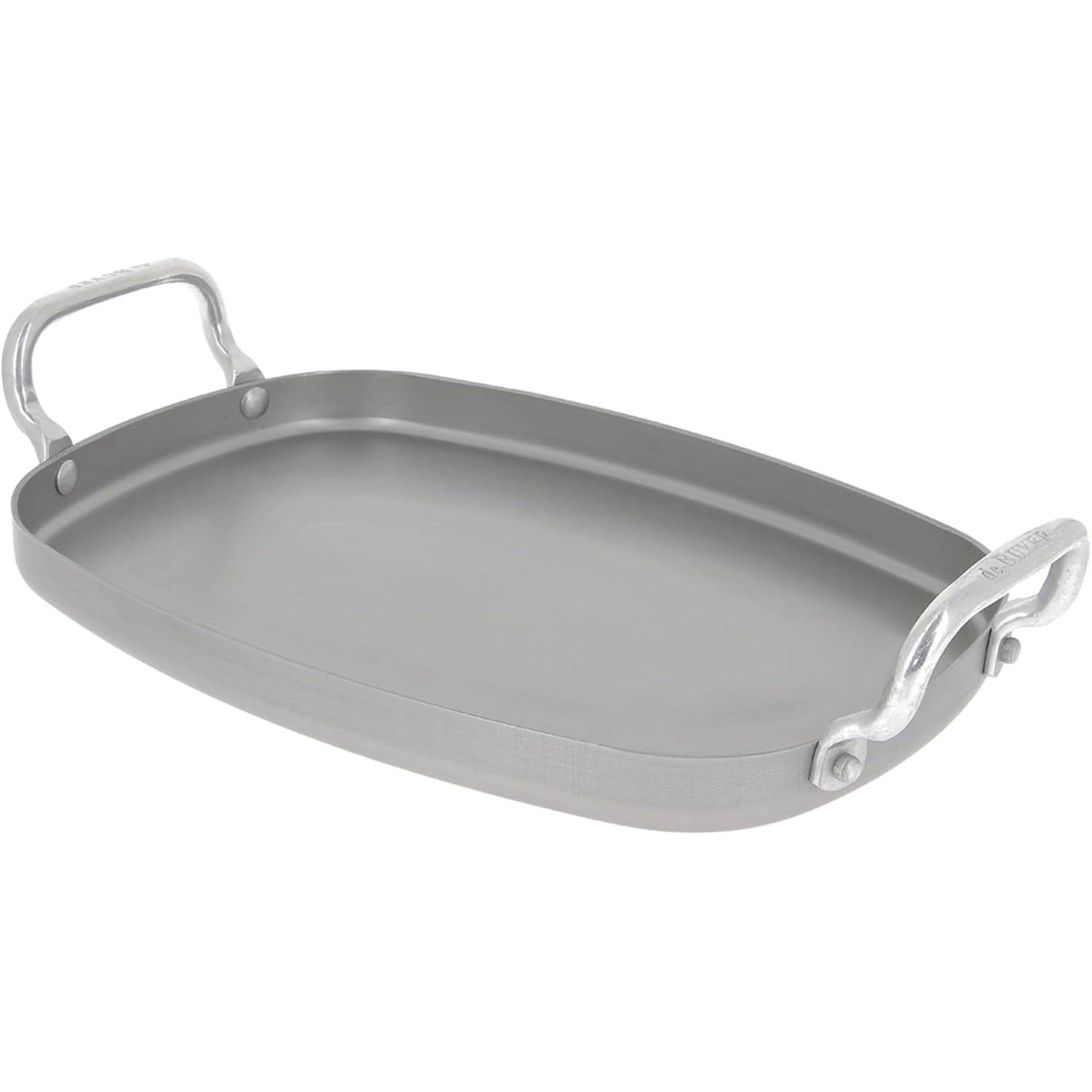 195093 - DE BUYER - Pjatë Drejtkëndëshe Çeliku e Lëmuar MINERAL B, Madhësia 38x26cm, pa PFAS, Shtresa Dylli Blete, e Përshtatshme për të Gjitha Sobat dhe Furrën me Avull, Prodhuar në Francë