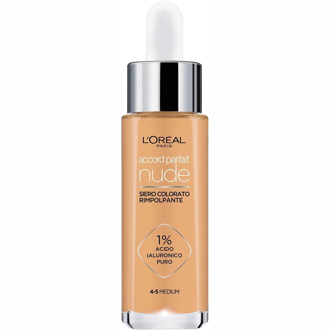 271924 - L'ORÉAL PARIS Serum i Ngjyrosur Accord Parfait, 1% Acid Hialuronik të Pastër dhe 7% Glicerinë, Përfundim Natyral, Mesatar (4-5)