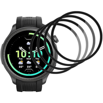 190086 - FOXZKISS Mbrojtës Ekrani të Plotë për Amazfit Balance 46 mm, Pako prej 4 Mbrojtësit të Temperuar TPU Fleksibël, HD Transparent pa Flluska
