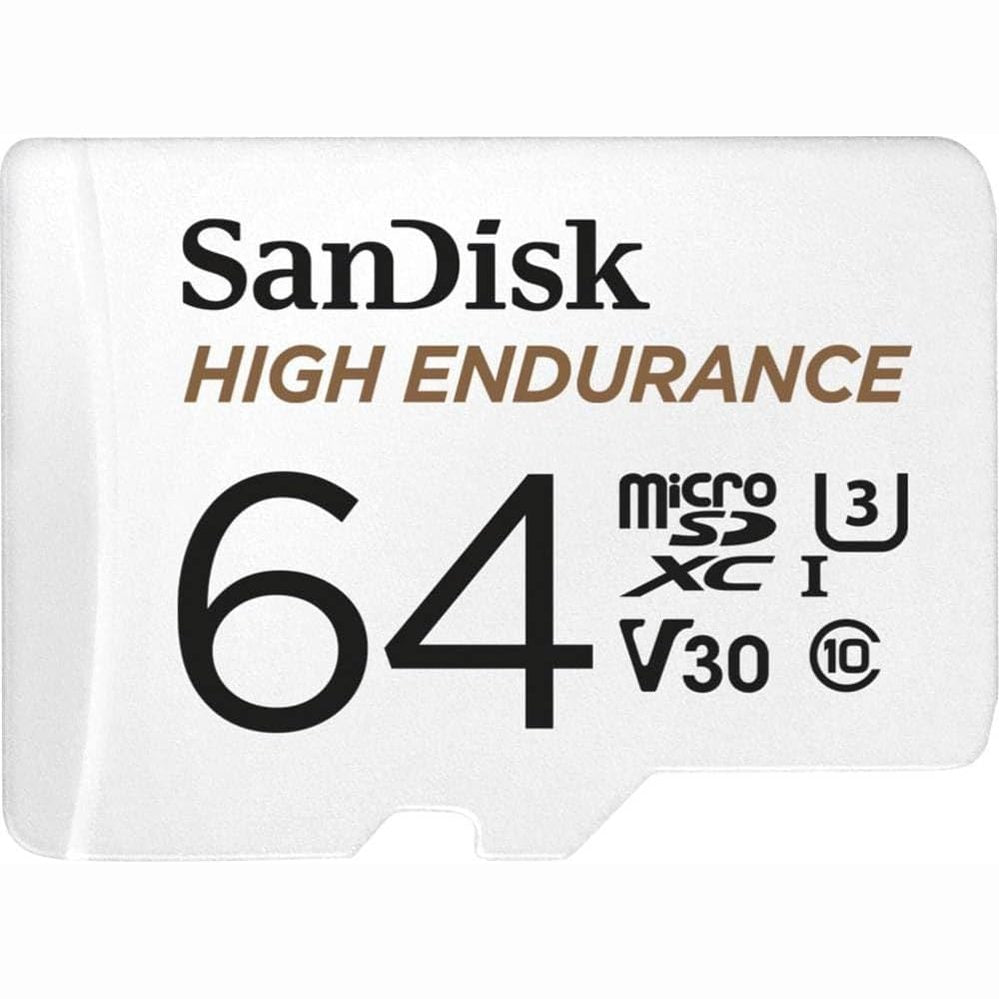 267002 - SANDISK Kartë memorieje High Endurance microSDXC 64 GB + Adaptor - Lexim 100 MB/s, V30 për video Full HD dhe 4K