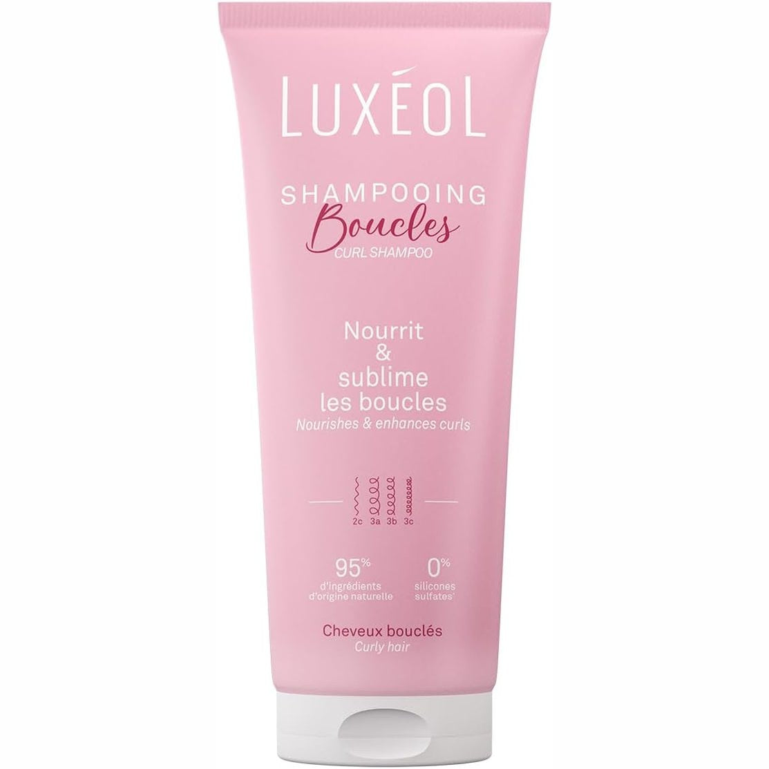 318277 - LUXÉOL Shampo për flokë kaçurrela, 200ml, pa silikon, pa sulfate, prodhuar në Francë