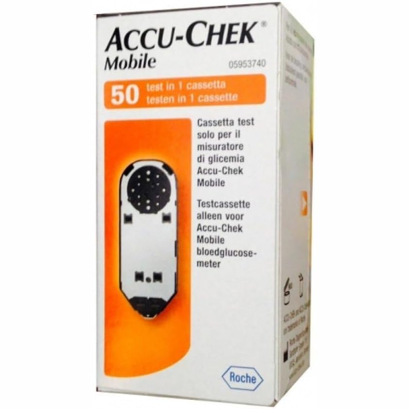 311509 - ACCU-CHEK Mobile - Shirita testimi të glukozës në gjak, 50 copë