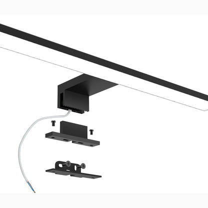 187907 - AZHIEN Dritë Pasqyre LED 10W 820LM, Llambë Pasqyre për Banjë 40cm, E Bardhë Neutrale 4000K, 3 në 1 230V, IP44 e Papërshkueshme nga Uji, E Zezë