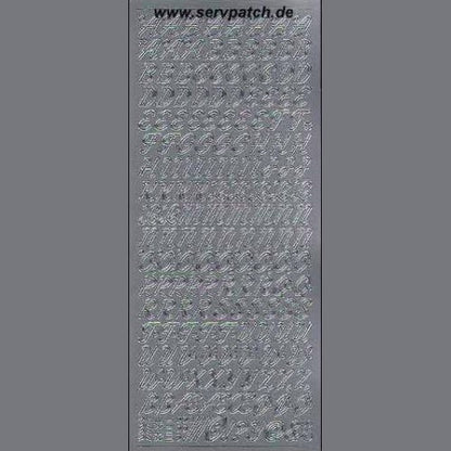198911 - AFISHE - Shkronja të Pjerrëta (826) Argjendi