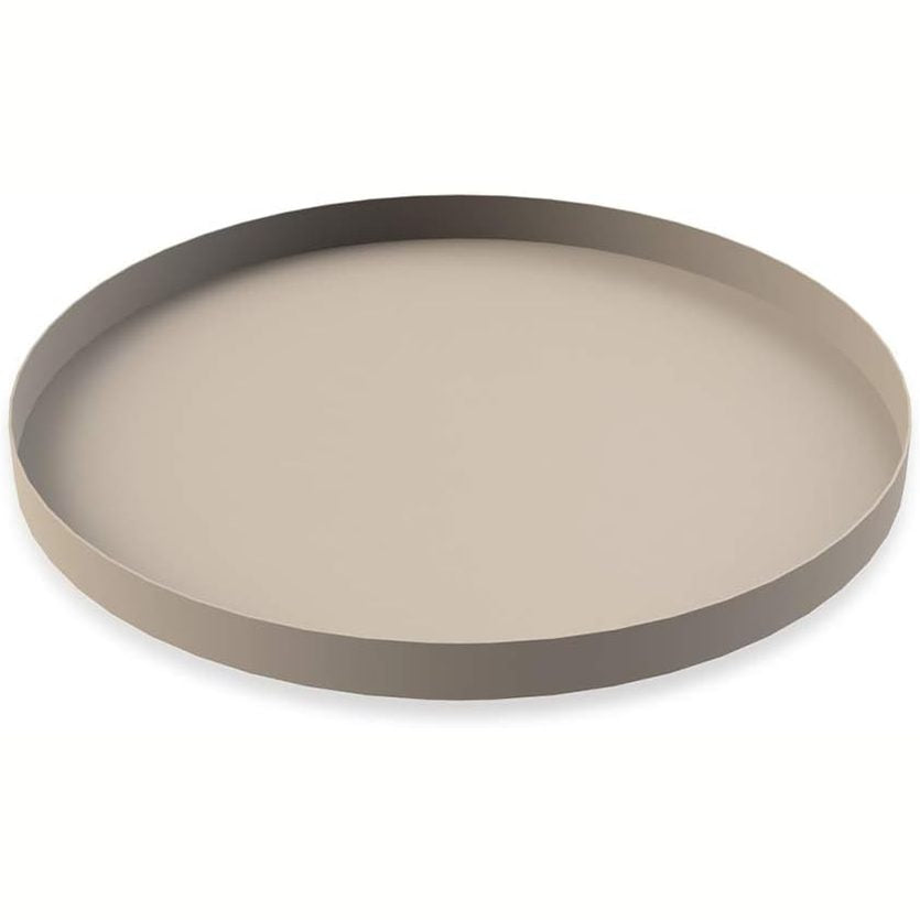 195275 - COOEE DESIGN Tabaka Rrethore prej Çeliku Inox, Ngjyra Rëre, Dimensionet 30cm x 30cm x 2cm, Modeli HI-012-SA