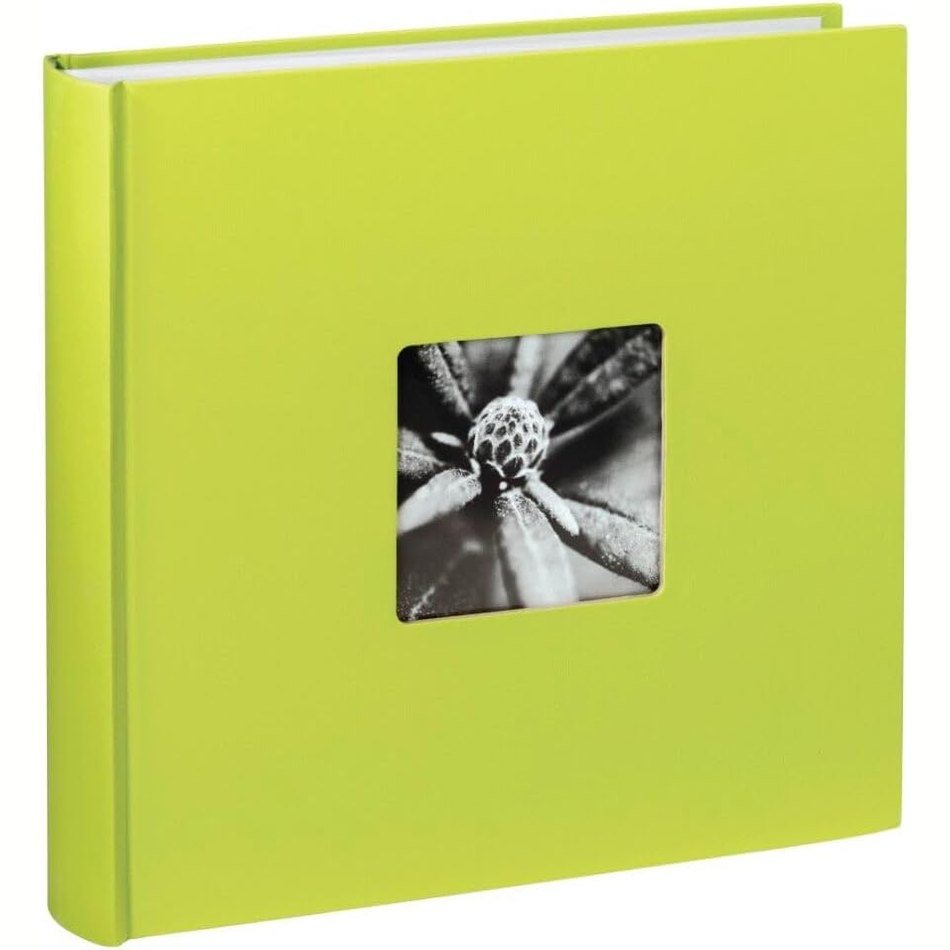 218817 - HAMA Album Fotosh Jumbo 30x30 cm (libër fotografish me 100 faqe të bardha, album për 400 foto për dizajn dhe ngjitje vetjake) jeshile