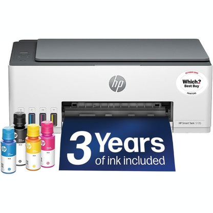 295026 - HP Smart Tank 5105, Printer shumëfunksional 3-në-1 (Wi-Fi; Printim celular), 3 vjet bojë e përfshirë, garanci 3-vjeçare, rezervuar i madh boje, rendiment i lartë, printim me cilësi të lartë
