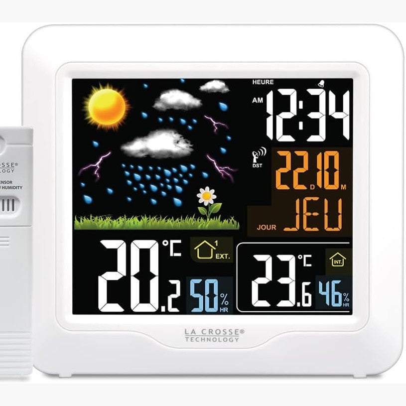 213227 - LA CROSSE TECHNOLOGY Stacion Meteorologjik i Kontrolluar me Radio WS6820 me Ekran LCD me Ngjyra