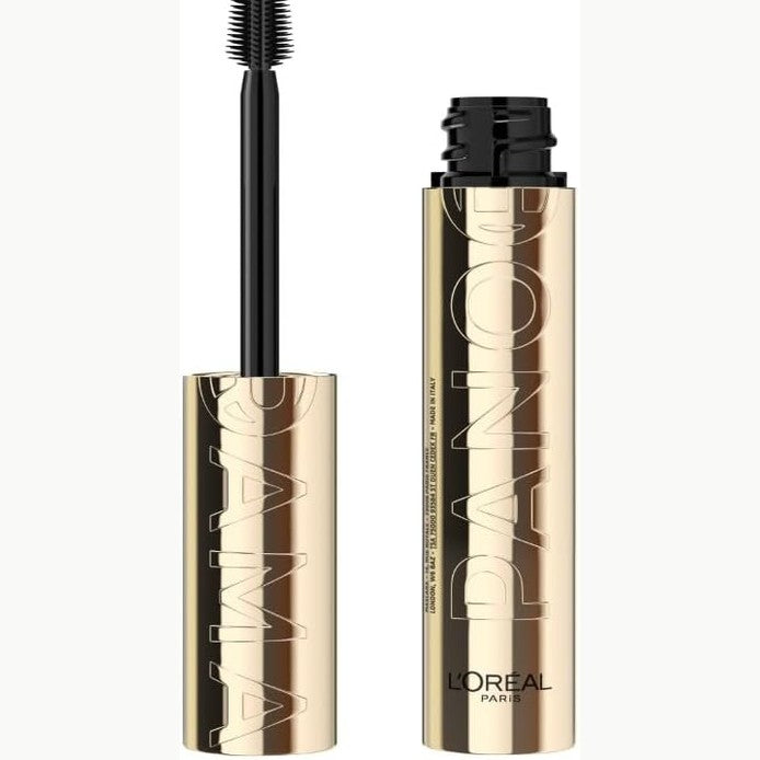272334 - L'ORÉAL PARIS Rimel Volumizues, Qerpikë në Formë Ventilatori, I përshtatshëm për Sy të Ndjeshëm, I pasuruar me 5% Kompleks Stretchflex, Pa Grumbuj, Ngjyra: E Zezë