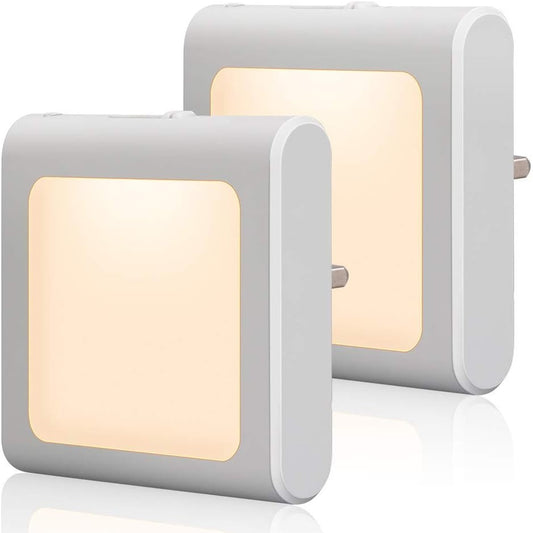 130635 - EMOTIONLITE Dritë Nate LED me Errësim dhe Prizë Muri, Rregullim i Ndriçimit, e Përshtatshme për Fëmijë, Dhomë Gjumi, Banjo, Korridor, Ngjyra e Bardhë e Ngrohtë, Pako prej 2 Copë