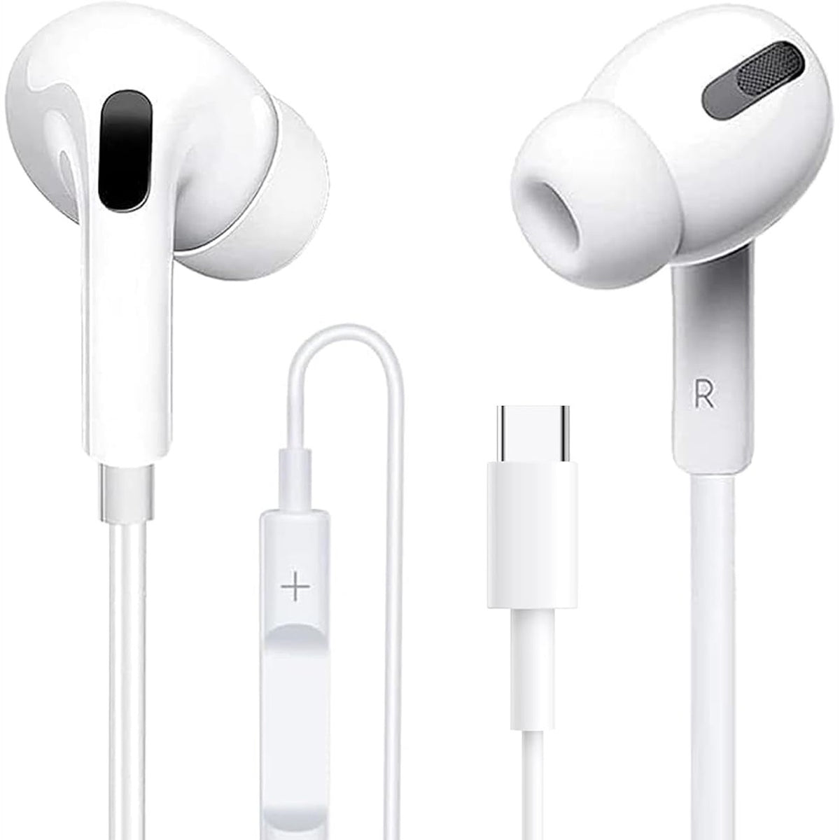 296315 - KUFJE ME TEL USB-C PËR IPHONE 17/16/15 PRO MAX, KUFJE STEREO HI-FI USB-C PËR VESH ME MIKROFON DHE KONTROLL VOLUMI PËR SAMSUNG GALAXY 25/24/TË GJITHA PAJISJET TIPI-C