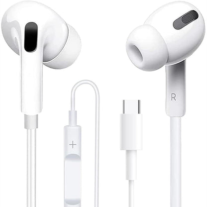 296315 - KUFJE ME TEL USB-C PËR IPHONE 17/16/15 PRO MAX, KUFJE STEREO HI-FI USB-C PËR VESH ME MIKROFON DHE KONTROLL VOLUMI PËR SAMSUNG GALAXY 25/24/TË GJITHA PAJISJET TIPI-C