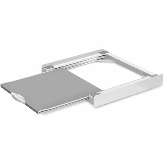 144391 - MELICONI Base Torre Evo L60, Kit Universal për Lavatrice/Tharëse me Raft Druri Tërheqshëm, Rrip Sigurie, Kapacitet Ngarkese 250kg, E Bardhë