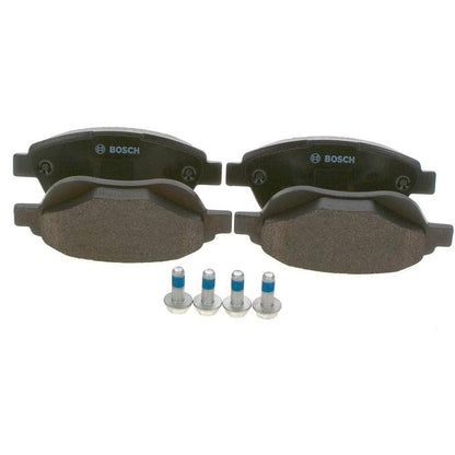 288789 - BOSCH BP375 - Fletë frenash të përparme për makina - Set me 4 fletë frenash, cilësi Bosch, i çertifikuar ECE-R90, pa bakër, reduktim i zhurmës dhe pluhurit