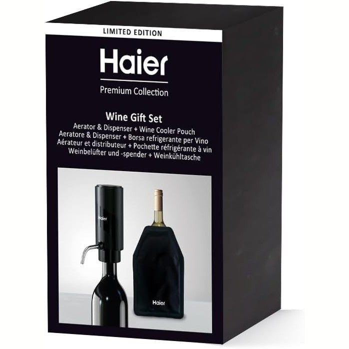 187340 - HAIER Set Dhuratash për Verë, Edicion i Limituar - Aerator Elektrik 2-në-1 me Qese Ftohëse në Kuti Premium