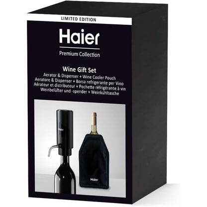187340 - HAIER Set Dhuratash për Verë, Edicion i Limituar - Aerator Elektrik 2-në-1 me Qese Ftohëse në Kuti Premium