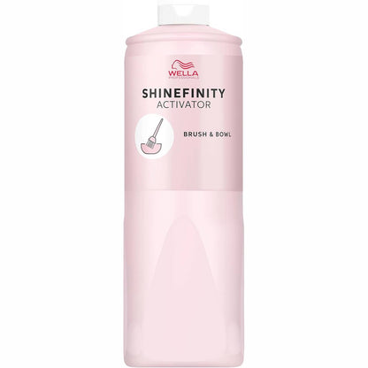 275852 - WELLA PROFESSIONALS Shinefinity Activator, Brush & Bowl, 2% Zhvillues për Aplikim Preciz, 1L