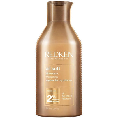 317396 - REDKEN Shampo Hidratuese për Flokë të Thatë dhe të Dehidratuar, 300 ml, me proteina dhe vaj argani, produkt vegan