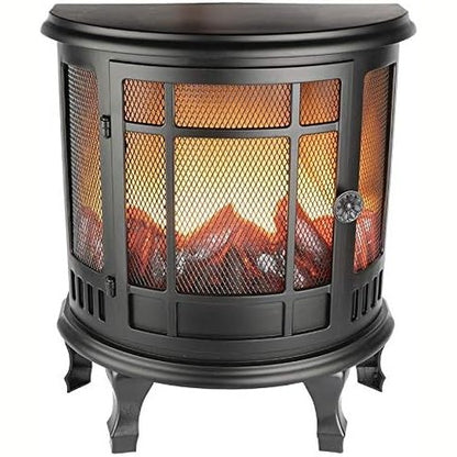 187298 - IDE ME ZEMËR LED Oxhak Elektrik Dekorativ, Efekt Flake Realiste, Funksionim me Bateri pa Ngrohje, Madhësia 35x30x17cm, me Kohëmatës (6 Orë në, 18 Orë Fikje)