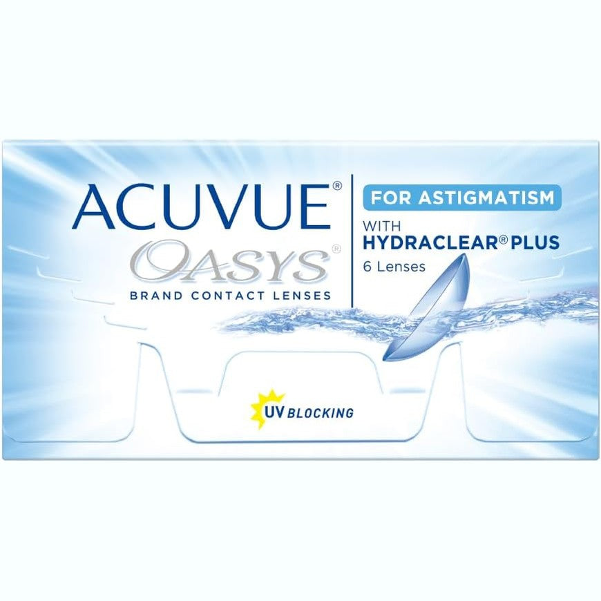 316061 - ACUVUE - Lente kontakti OASYS për astigmatizëm, 2-javore, -2.5 dioptri, cilindër -0.75, Ach 180, BC 8.6, 6 lente