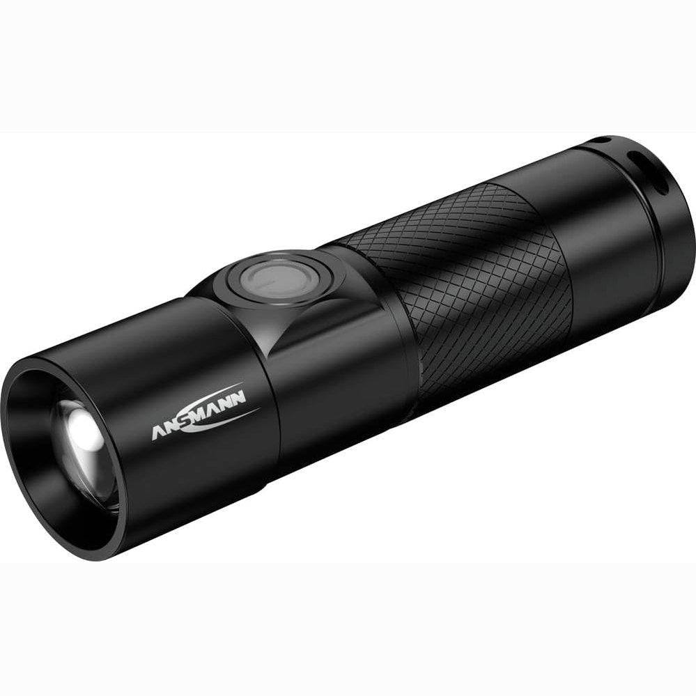 217825 - ANSMANN FUTURE T350FR FENER I RIKARIKUESHËM, 1 COPË, FENER I VOGËL ME FOKUS 300 LUMEN, RREZE DERI NË 110 M, FENER USB ME 4 MODALITETE NDRIÇIMI
