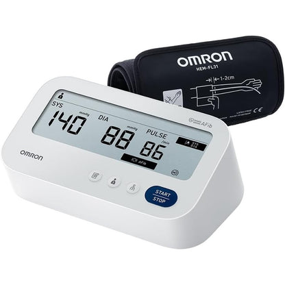 315534 - OMRON X3 COMFORT AFIB - Monitor dixhital i tensionit të gjakut për krahun e sipërm, zbulim automatik të fibrilacionit atrial (AFib), i validuar klinikisht për 2 përdorues