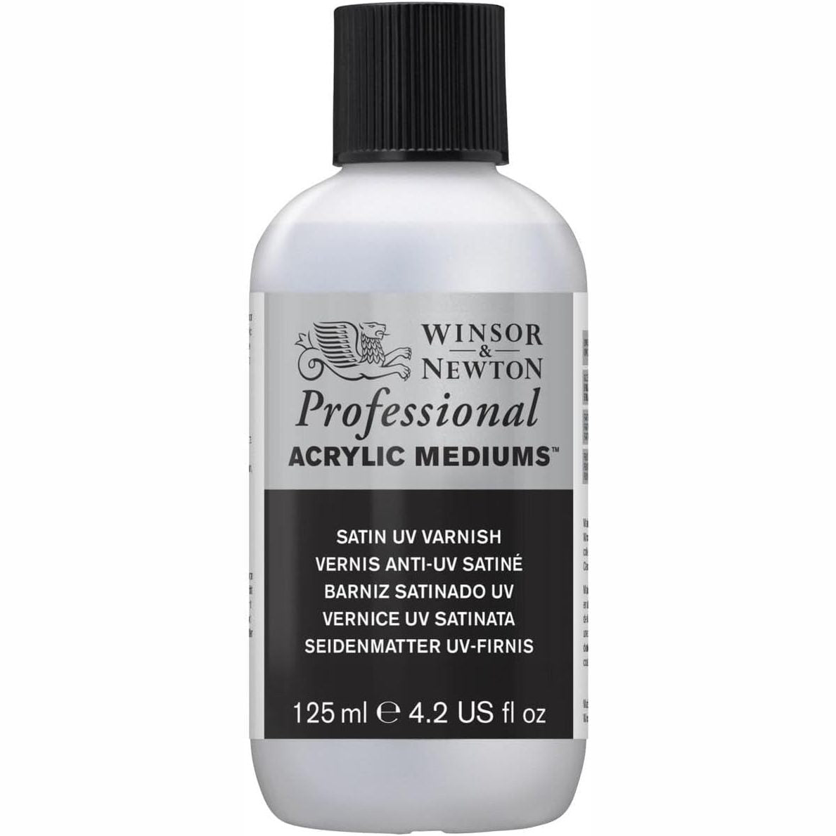 310362 - WINSOR & NEWTON 3030931 Llak UV, përfundim sateni, shtresë mbrojtëse për piktura akrilike, shishe 125 ml