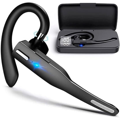 268701 - NK Kufje pa Tel Bluetooth 5.0, Kuti Karikimi 450 mAh, Funksion Pa Duar, Mikrofon, Bateri 100 mAh, Të Lehta, për iPhone dhe Android, Të Zeza