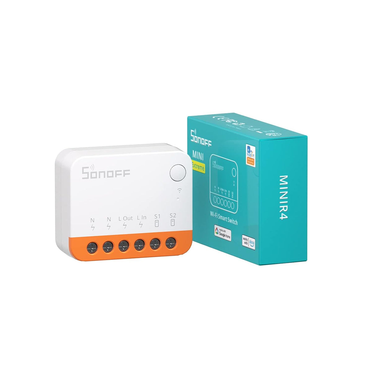 314541 - SONOFF Ndërprerës inteligjent WiFi MINIR4 me 2 drejtime - Ndërprerës drite WiFi 2.4G, funksionon me Alexa, Asistentin Google Home, Kontroll i largët me aplikacionin eWeLink