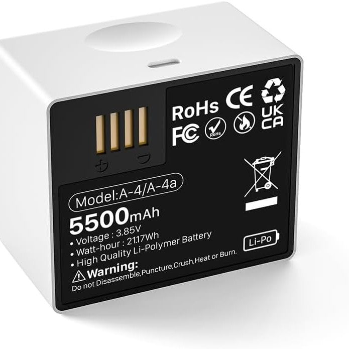 319901 - ARLO PRO 4 BATERI ZËVENDËSUSE ME KAPACITET TË LARTË 5500MAH, KOMPATIBILE ME ARLO PRO 3, PRO 5, ULTRA 2 (1 PAKO)
