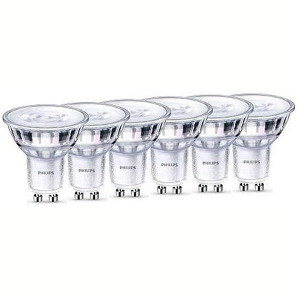 306324 - PHILIPS Llambat LED Classic GU10, pako me 6 llamba, 50 W, ndriçim të ngrohtë, reflektorë LED, të errësueshme