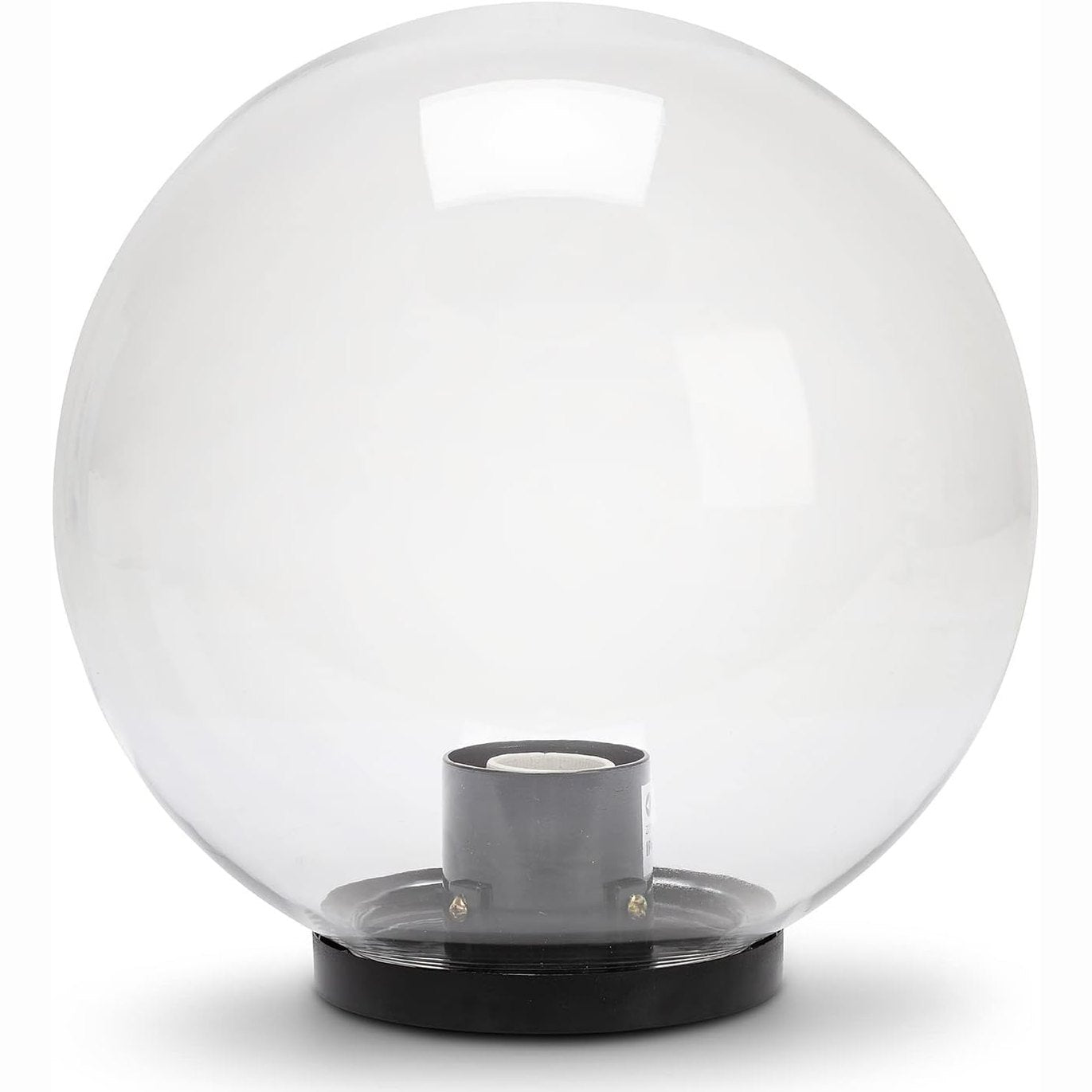 196797 - VELAMP APOLUX - Llampë sfërike e jashtme, me diametër 200 mm, prizë E27, gjysmë e transparentë | Rezistencë ndaj ujit IP44, përhapje 360°, e përshtatshme për kopshte, tarraca dhe shtigje