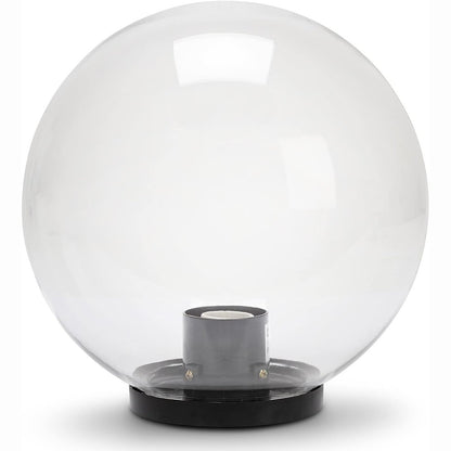 196797 - VELAMP APOLUX - Llampë sfërike e jashtme, me diametër 200 mm, prizë E27, gjysmë e transparentë | Rezistencë ndaj ujit IP44, përhapje 360°, e përshtatshme për kopshte, tarraca dhe shtigje