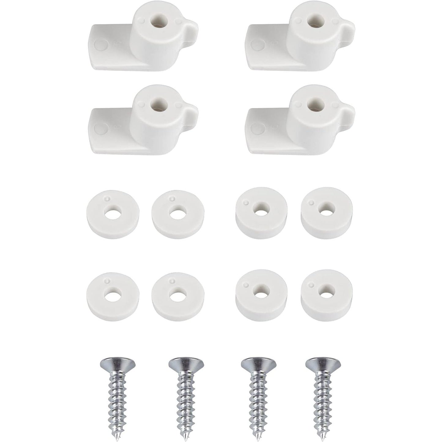 322771 - SET Windhager çelësa për dritare rrjetash kundër insekteve, 4 copë, të bardha, me vida për korniza tensioni, kllapa për fiksimin e rrjetave, 04538