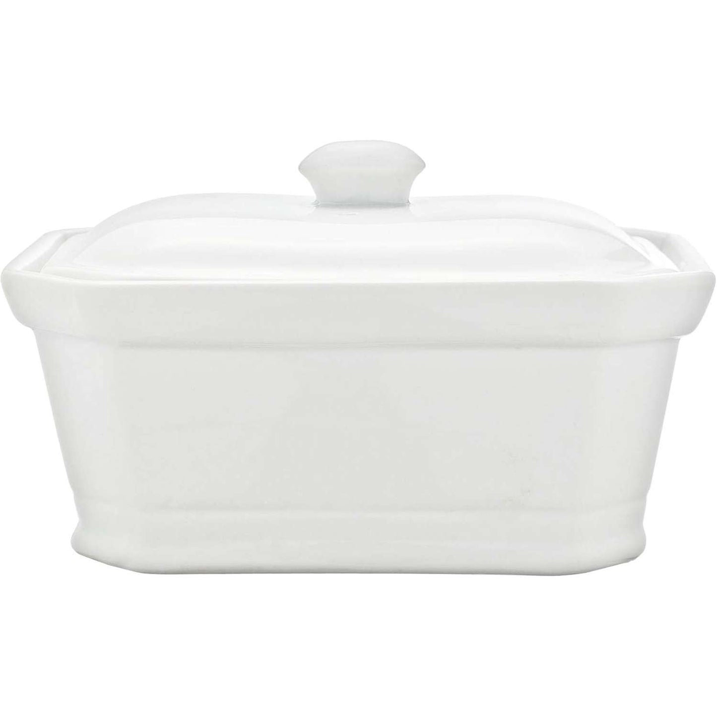 216559 - Porcelan Terrinë komode dhe në modë me kapak, 550g, e bardhë