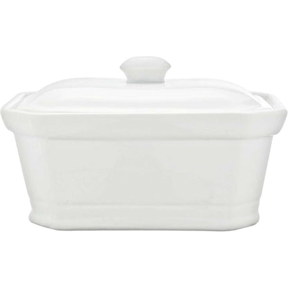 216559 - Porcelan Terrinë komode dhe në modë me kapak, 550g, e bardhë