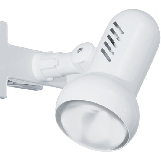 209834 - EGLO MANHATTAN Llambë Leximi me Kapëse, Llambë Krevati dhe Tavolinë prej Metali dhe Plastike në Të Bardhë, Dritë Fokusi me Prizë E27