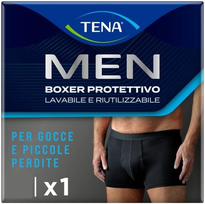 306120 - TENA Men - Të brendshme mbrojtëse të lahet për meshkuj - Inkontinencë e lehtë urinare - Përshtatje klasike - E zezë - XL