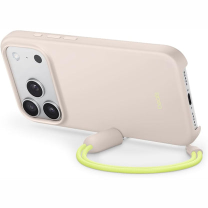 309674 - MBËSHTJELLËSE BEATS PËR IPHONE 17 PRO ME MAGSAFE DHE KONTROLA TË KAMERËS, MBËSHTETËSE TË INTEGRUAR DHE RRIP MBAJTËS, PJESË E JASHTME MAT ME RRRESHTIM MIKROFIBRE – LIMESTONE