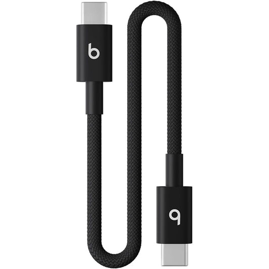 189424 - KABLLO USB-C NË USB-C I THURUR nga APPLE & ANDROID, Karikim i Shpejtë, Dizajn të Qëndrueshëm dhe pa Ngatërresa, Gjatësi 20 cm - i Zi
