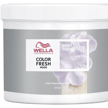 289757 - WELLA PROFESSIONALS Color Fresh Mask Pearl Blonde - Maskë me pigment hidratues për flokë bjonde të çelët - Ngjyrë e përkohshme për flokë - 500 ml