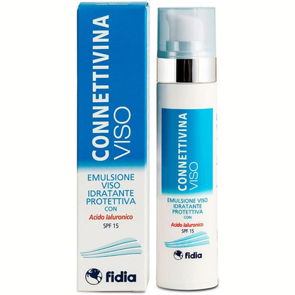271767 - FIDIA FARMACEUTICI CONNETTIVINAVISO, Emulsion i lëngshëm për hidratimin e lëkurës, 50 ml, me acid hialuronik SPF15