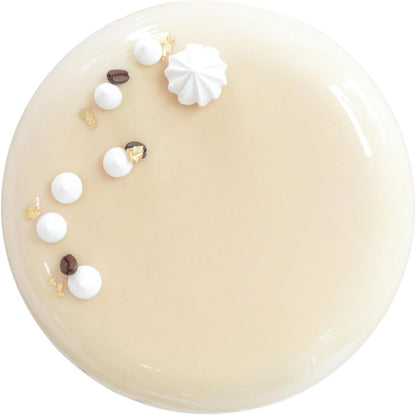 195724 - SCRAPCOOKING - Forma e Rrumbullakët Silikoni 3D me Kupolë, ⌀ 21 cm, Cilësi Profesionale për Brumëra, Embëlsirë, Kek, ngjyra e bardhë - 2890