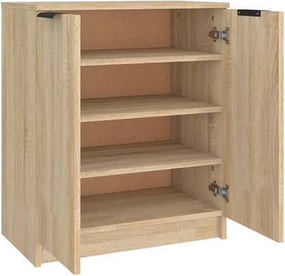 265445 - vidaXL Dollap për Këpucë Ngjyrë Sonoma Oak prej Druri të Inxhinieruar