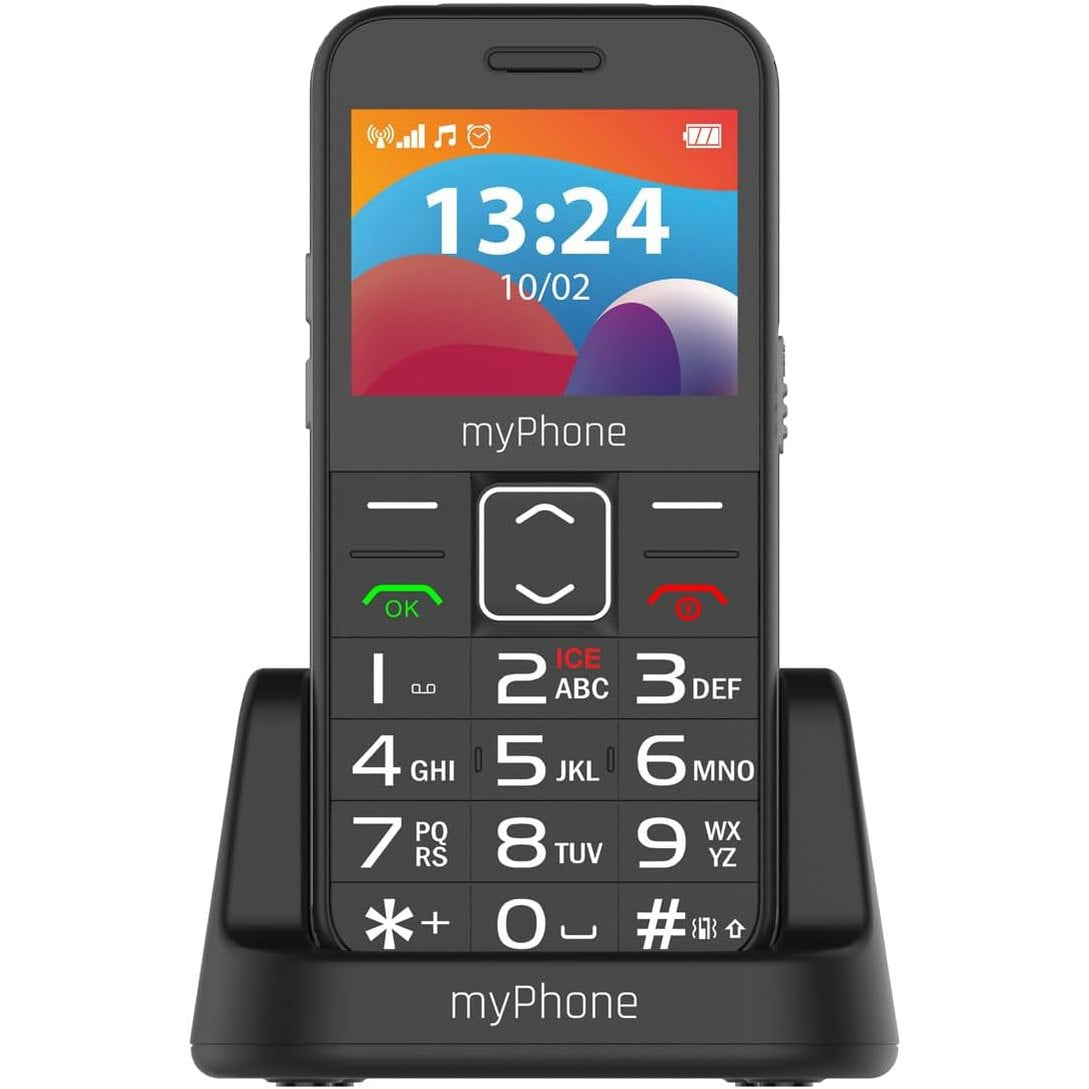 319699 - MYPHONE HALO 3 LTE Telefon për të moshuar, stacion karikimi, 4G, buton SOS, butona të mëdhenj, ekran të lexueshëm dhe i lehtë për t’u përdorur
